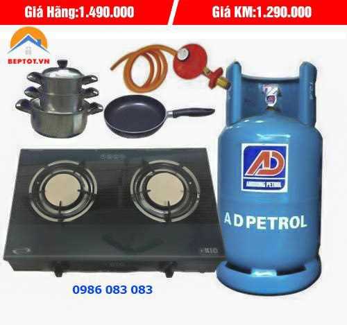 Bộ bếp Gas Đôi Hồng Ngoại Mặt Kính Việt Nhật